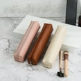 thumbnail image 6 of Small Leather Pencil Case Zippered Pencil Pouches Portable Pen Organizers Bag Travel Makeup Pouches for Women Student, 6 of 8