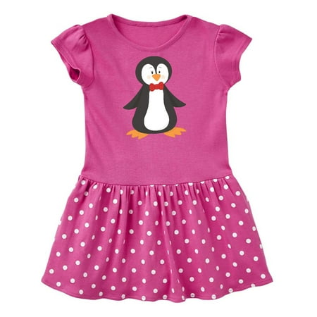 

Inktastic Cute Penguin Penguin With Red Bow Tie Gift Baby Girl Dress