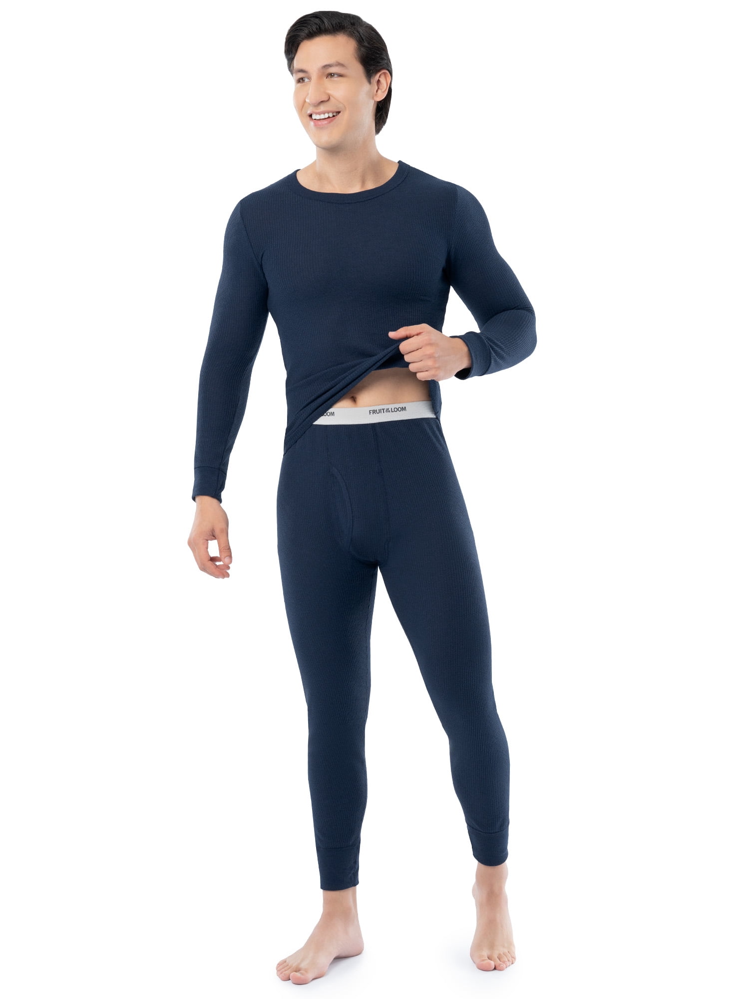 Fruit of the Loom Men's Thermal Waffle Underwear Bottom, Sizes S-5XL