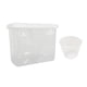 thumbnail image 3 of Contenedor de almacenamiento de arroz, organizador de cereales con taza medidora, caja para almacenar granos a prueba de polvo para el hogar, sellado claro, 3 of 9