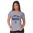 thumbnail image 4 of US Navy Anchor Logo I Love My Sailor Women's Graphic T Shirt Tees Brisco Brands S, 4 of 5