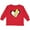 Red, variant on Inktastic Lightning Bolt Heart Boys or Girls Long Sleeve Toddler T-Shirt
