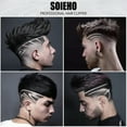 thumbnail image 3 of Men's Professional Cordless Hair Clipper - T-Shaped 0.1mm Blade, 4-Speed Motor, LED Display, 1800mAh 3H, Complete Kit for Home/Barbershop, 3 of 7
