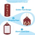 thumbnail image 3 of Uxcell Award Ribbons Prize Medal Ribbon with Event Card and Rope for Special Occasions Dark Red, 3 of 7