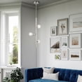 thumbnail image 5 of 45863-91 Livex Lighting Bannister - 3 Light Pendant in Mid Century Modern Style - 6 Inches wide by 29.5 Inches high-Brushed Nickel Finish, 5 of 7