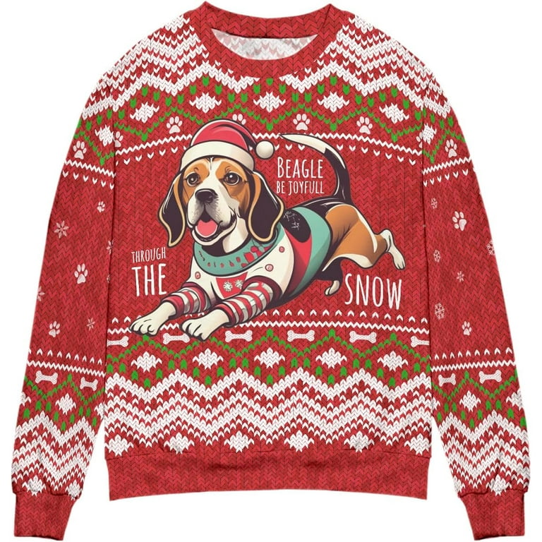 Beagle christmas sweater hotsell