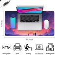 thumbnail image 7 of Rectangle Colorful Style Mouse Mat, Gaming Mouse Pad for Rubber Base Gradient Space Large Mouse Pad with Stitched Edges, Office Mouse Pad for Women Men Kids, 31.5x15.7in, 7 of 7
