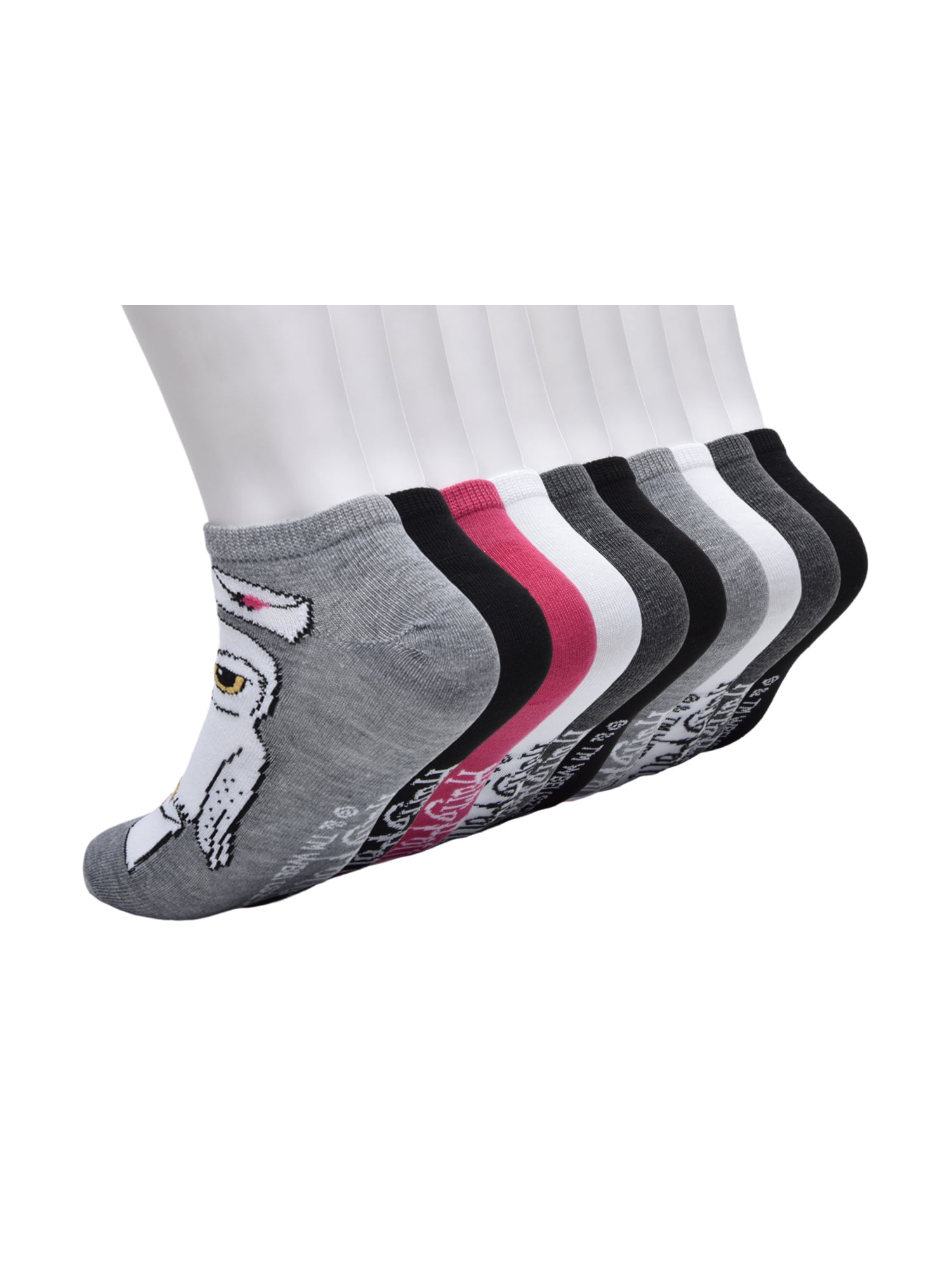 Warner Bros Harry Potter Womens 10-Pack Low-Cut Socks, Shoe Size 4-10