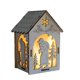 thumbnail image 2 of Figura decorativa de cabaña de pueblo navideña con LED, adorno paisajístico para mesa Santa Claus-L, 2 of 9