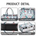 thumbnail image 4 of Large Capacity Tote Bag,Pioneer Flower Floral Print Pattern Handbag Fashion Luxury Tote Bag,15.7"x13"x 5.1" Inches,Laptop Compatible, 4 of 6