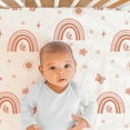 thumbnail image 3 of The Peanutshell Crib Bedding Set for Baby Girls, Boho Rainbow, 3 Pieces, 3 of 6