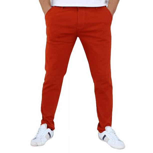 Pantalón skinny de gabardina stretch John Silver Skinny de gabardina color shedrón