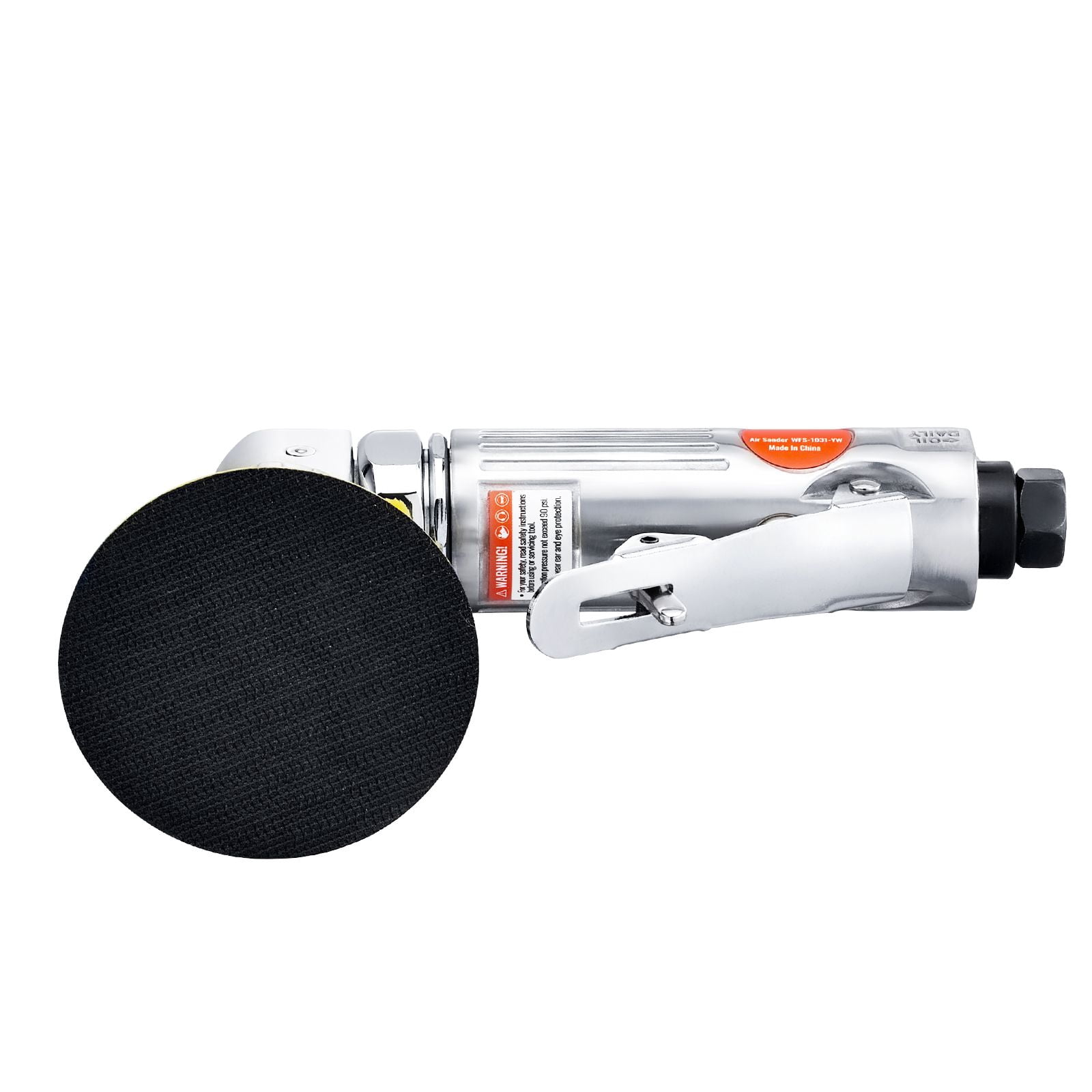 1/2/3" Random Orbital Air Sander, 15000RPM Mini Pneumatic, 58PCS Kit w/ Sandpapers/Wool Pad/Sponges, for Auto Body