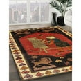 thumbnail image 2 of Ahgly Company Indoor Rectangle Traditional Saffron Red Animal Area Rugs, 5' x 8', 2 of 6