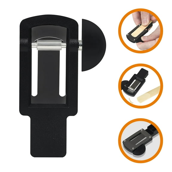 TEHAUX 1Set Portable Design Saxophone Reed Trimmer for Alto Saxophone Maintenance Tool with Adjustable Length Cutting