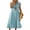 Light Blue, variant on WIFORNT Women Long Dress, Sleeveless Turn-down Collar Button-down Casual Party Summer A-line Dresses for Daily