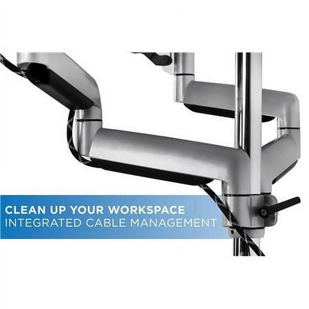 Mount-It! - Triple Monitor Desk Mount - Silver