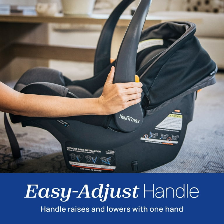 Chicco KeyFit® Max Zip ClearTex® Extended-Use Infant Car Seat and Stay-in-Car Base - Apex (Black)