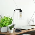 thumbnail image 5 of Lalia Home Modern Iron Desk Lamp with Glass Shade Black, 5 of 6