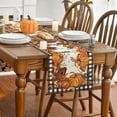thumbnail image 4 of 1 PCS Fall Table Runner Watercolor Pumpkin Autumn Thanksgiving Table Runners Holiday Dining Room Kitchen Table Party Decoration Small Tablecloth Rectangle 36 X 24, 4 of 4