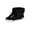 Black, variant on Ankle Booties for Women Black Hiking Furry Lace up Faux Leather Flat Heel Winter Shoes Womans Shoes 40