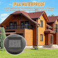 thumbnail image 4 of 4 Pieces Replacement Solar Lights With Led Bulbs, Solar Top Lights Replacement, Led Solar Panel Lantern Cover For Outdoor Hanging Garden Lantern, 4 of 4