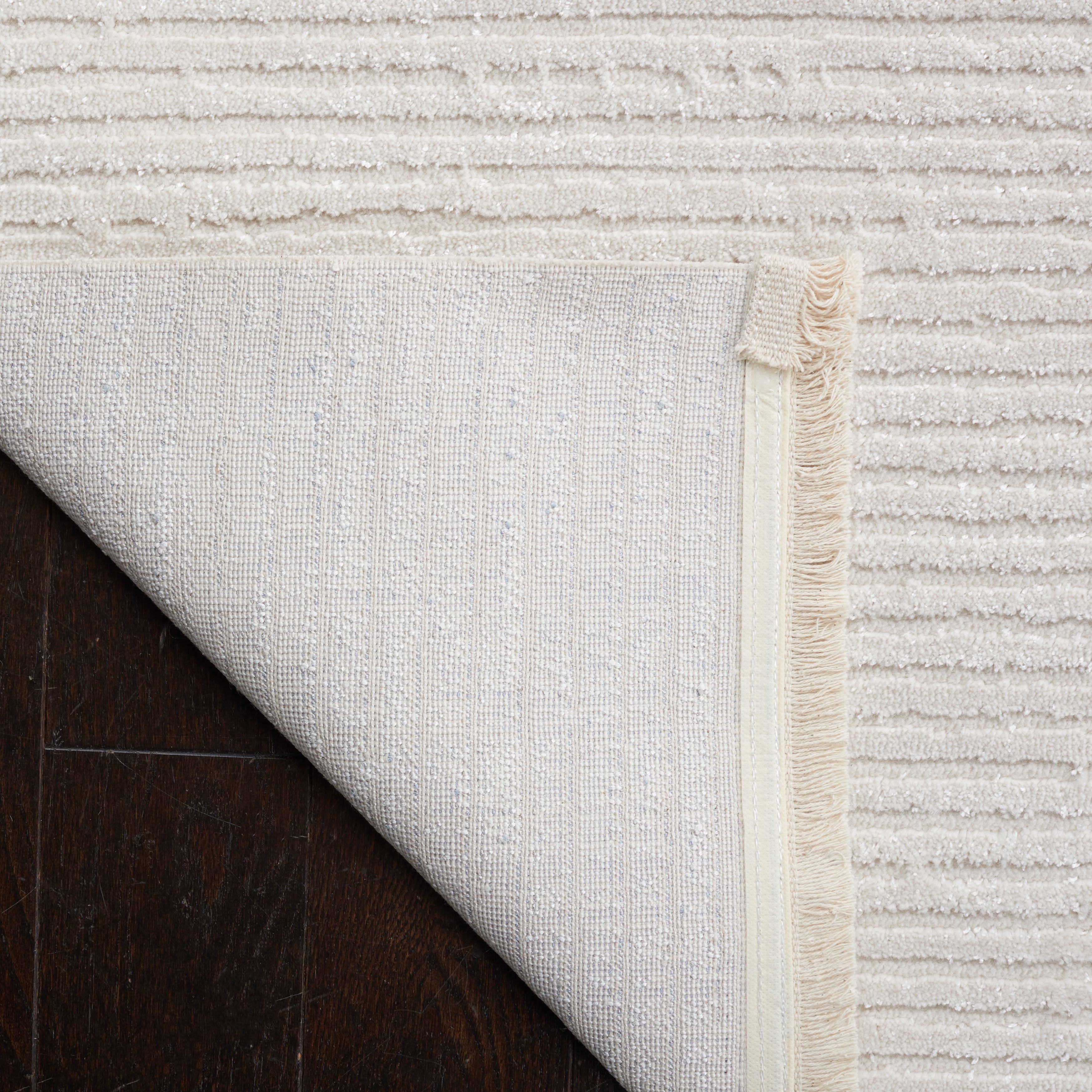 SAFAVIEH Whisper Zoe Solid Area Rug, Ivory, 9' x 12'