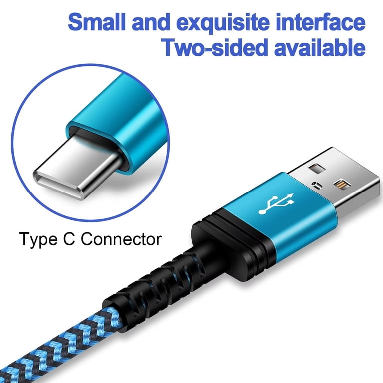 Ailkin USB-C Charging Cable 4-Pack, 6 Feet, Multicolor photo 3