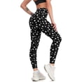 thumbnail image 2 of Women's High Waisted Yoga Pants Workout Leggings 4-Way Stretch Running Exercise Pants, 2 of 5