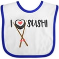 thumbnail image 3 of Inktastic Kawaii I Love Sushi Boys or Girls Baby Bib, 3 of 4