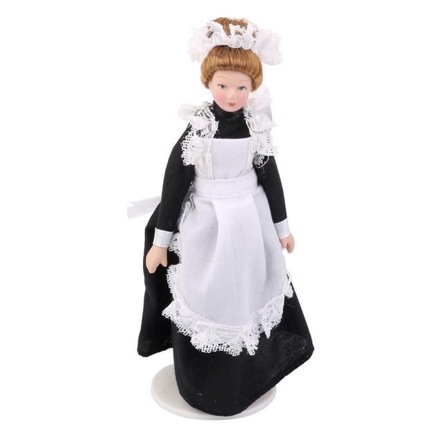 1:12 Dollhouse Muñeca Victoriana Muñeco, Modelo de Muñeca de Muñeca de Cerámica Decorativa Hecha A Mano para Accessorios Para Muñecas para Casa de Muñecas