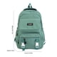 thumbnail image 3 of Campus Bag Unisex Correa Ajustable Color Liso para Adolescentes Estudiantes Verde, 3 of 3