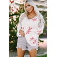 thumbnail image 6 of Redhotype Elegant Floral Knit Hoodie - Breathable, Stylish Comfort, 6 of 8