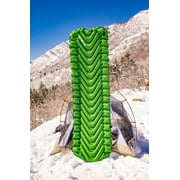Klymit Static V Long Sleeping Pad, Inflatable Lightweight Camping Air Mattress for Backpacking, Hiking & Outdoor Comfort, Green