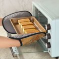 thumbnail image 7 of Multi-Functional Oven Silicone Pot Pad 7.5×9.4in Anti-Slip Heat-Insulating Pad Baking Gloves Heat-Resistant Cotton Layer 2pcs Sandybrown Marble_1, 7 of 7