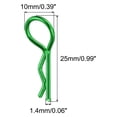 thumbnail image 2 of Uxcell 25pcs Body Clips Bent Springy Pins for 1/8 1/10 Scale Model RC Car Crawler Truck Shell Replacement(Green), 2 of 6