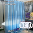 thumbnail image 3 of The 3D blue, clear and high-end bathroom partition curtain is easy to clean. The dreamy ocean color is highly recommended, 3 of 7