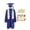 ZA-Blue-kids outfits, variant on Kids 2026 Graduation Uniform 4 Piece Long Sleeve Gown with Cap & Stole 8-14 Years