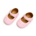 thumbnail image 3 of Baby Girls Flats Dress Shoes, Infant Shoes Crib Shoes PU Leather Walking Shoes Anti-Slip Sole Party School Wedding Newborn Shoes, 3 of 5