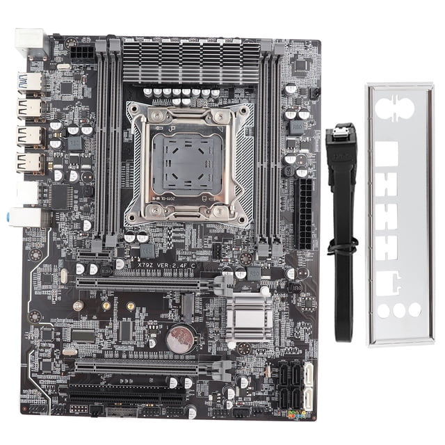 Computadora PC Placa base 2011PIN Indicador USB dual E/S 4 * DDR3 PCIE Gigabit para NIC
