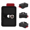 thumbnail image 4 of Sonew Photography Accessory,Aluminium Alloy Black Monitor Quick Release Plate 1/4 Inch Screw Fixed Mount Universal Photography Accessory,Quick Release Plate, 4 of 10
