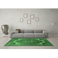 thumbnail image 3 of Ahgly Company Indoor Rectangle Oriental Emerald Green Industrial Area Rugs, 2' x 5', 3 of 4