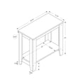 thumbnail image 3 of Miekor Furniture Accent Table, Side, End, Nightstand, Lamp, Living Room, Bedroom, White Laminate, Transitional 21845, 3 of 6