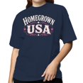 thumbnail image 2 of Smartprints Homegrown Usa Women's T-Shirt Navy, Cotton, L, 2 of 4
