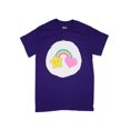 thumbnail image 4 of Care Bears Men's Best Friend Bear Belly Badge Adult Graphic Print Crewneck Short Sleeve Purple Costume T-Shirt, 4 of 5