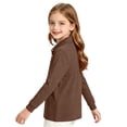 thumbnail image 3 of Grblisyd Back to School Girls Boys Long Sleeve Uniform Shirts Basic Solid Color Polo Shirts for Kids, 3 of 7