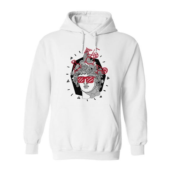 Modern Sculpture Design Hoodie Men -Image by Shutterstock, Male x-Large