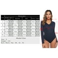 thumbnail image 4 of Purcoar Women's Bodysuit V-Neck Long Sleeves Shapewear Onesies Body Suit, 4 of 8