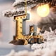 thumbnail image 4 of 26 Letters Building Vehicle Christmas Decorations Christmas Tree Pendants, 4 of 5