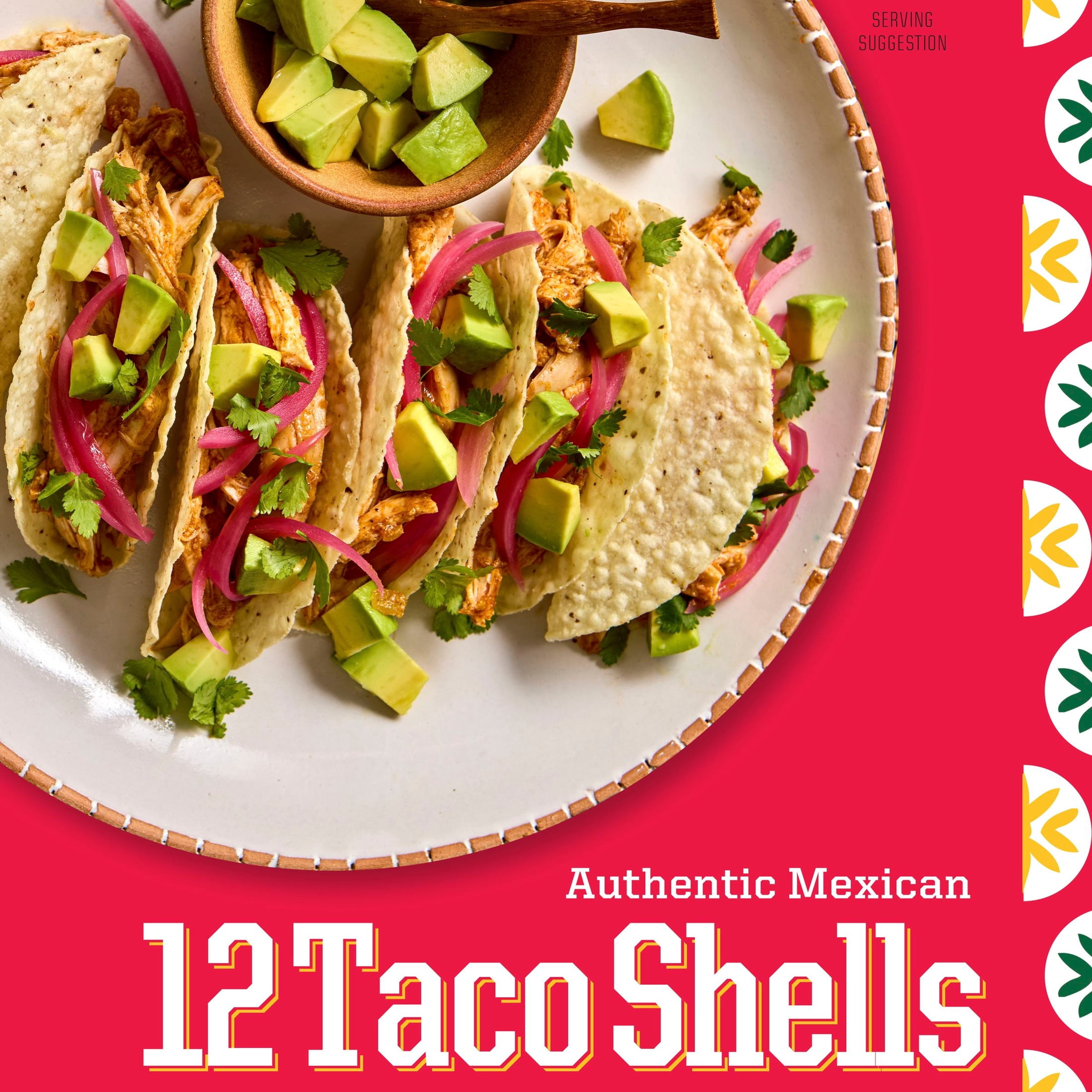 La Tiara Authentic Mexican White Corn Taco Shells, Meal Prep, 12 Count, 2.5 oz